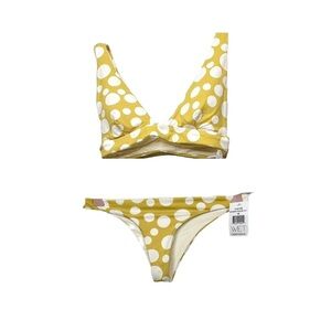 WET BRAND GINGER POLKA DOT BIKINI SIZE M NWT $176 MSRP